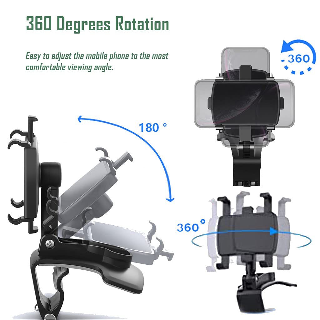 Coocoe Car Phone Holder with 360 Degree Rotation